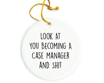 Case Manager Ornament, Case Manager Christmas Ornament, Case Manager Christmas tree Ornament, Case Manager Gift, Christmas Decorations