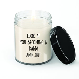 Rabbi Candle, Rabbi Gift, Gift for Rabbi, Rabbi Thank you Gift, Vanilla Scented candle, Candle Jar