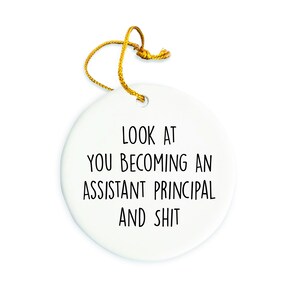 Assistant Principal Ornament, Principal Christmas Ornament,  Christmas tree Ornament, Assistant Principal Gift, Christmas Decorations