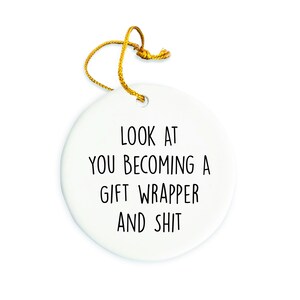 Gift Wrapper Ornament, Gift Wrapper Christmas Ornament, Gift Wrapper Christmas tree Ornament, Gift Wrapper Gift, Christmas Decorations