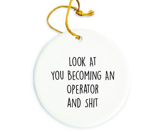 Operator Ornament, Operator Christmas Ornament, Operator Christmas tree Ornament, Operator Gift, Christmas Decorations