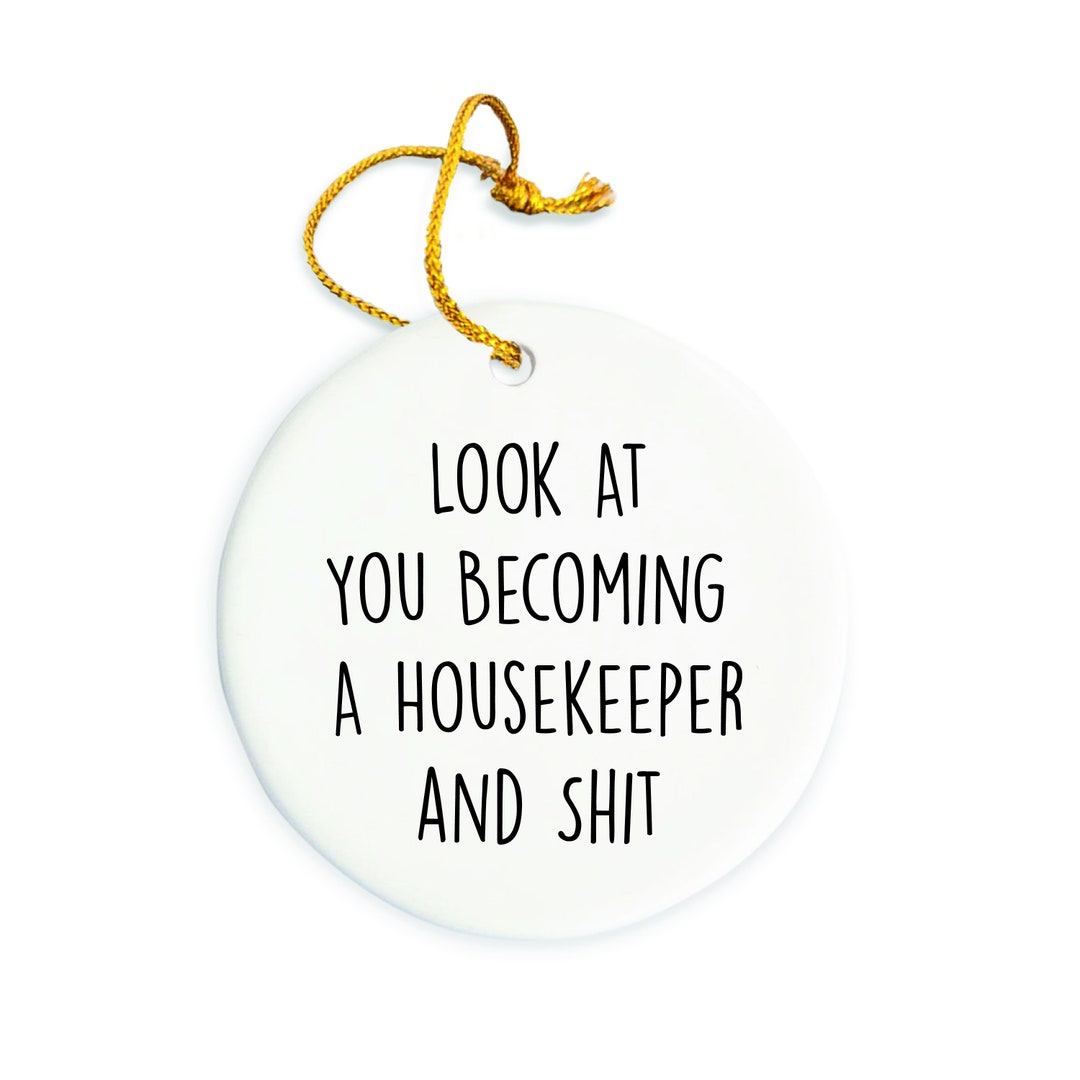 Housekeeper Ornament, Housekeeper Christmas Ornament, Christmas Tree