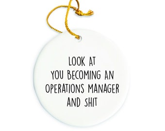 Operations Manager Ornament, Manager Christmas Ornament, Manager Christmas tree Ornament, Operations Manager Gift, Christmas Decorations