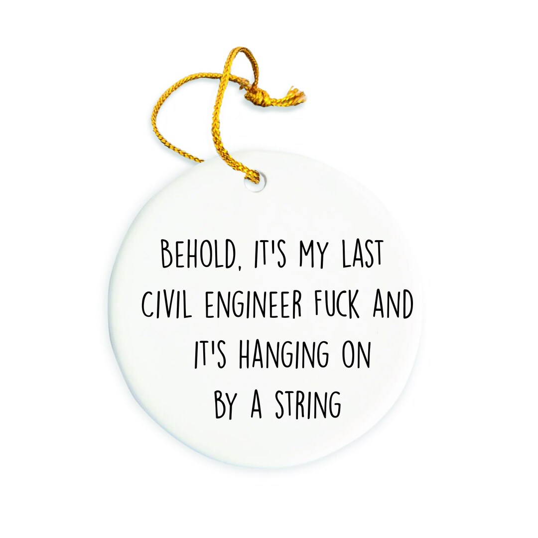 Civil Engineer Ornament, Civil Engineer Christmas Ornaments, Gift for
