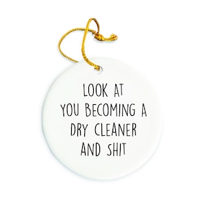Dry cleaner Ornament, Dry cleaner Christmas Ornament, Dry cleaner Christmas tree Ornament, Dry cleaner Gift, Christmas Decorations