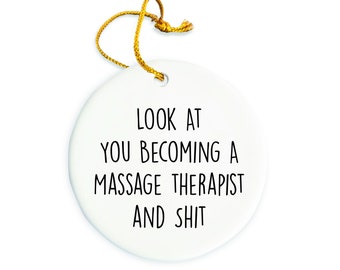 Massage Therapist Ornament, Massage Therapist  Christmas Ornament,  Christmas tree Ornament, Massage Therapist Gift, Christmas Decorations