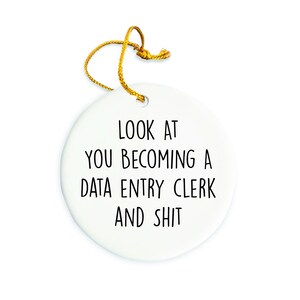 Data entry clerk Ornament, Data entry clerk Christmas Ornament, Christmas tree Ornament, Data entry clerk Gift, Christmas Decorations