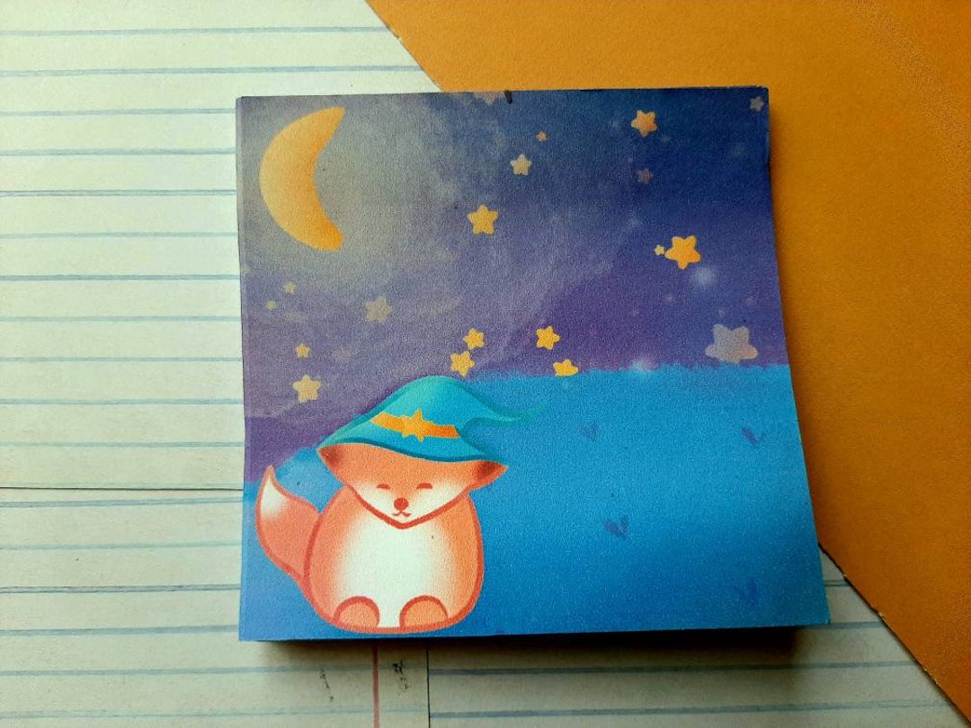 Wizard Note Pad Cute Fox Wizard Witch Notepad - Etsy