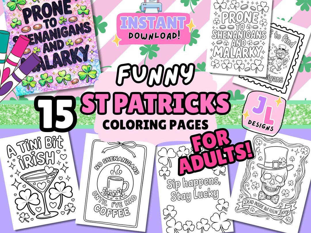 Printable Kids St Patricks Day Instant Download – Childrens Printable ...