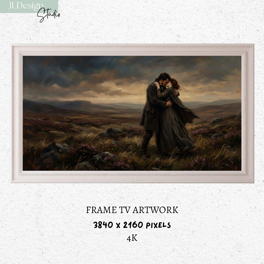 Moody Vintage Samsung Frame TV Art | Romantic Dark Academia Painting ...