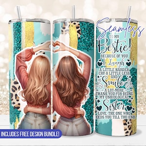 Seamless friendship Womens friend Tumbler Wrap PNG Instant Download for 20 oz tumbler sublimation