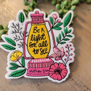 Be a light iron on floral Embroidery Patch