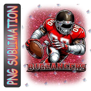 Buccaneer Sublimation PNG | Sport Sublimation PNG | Instant Download | Football Clipart | Crafting Supply | Football T-shirt Graphic