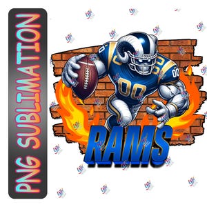 Ram Sublimation PNG | Sport Sublimation PNG | Instant Download | Football Clipart | Crafting Supply | Football T-shirt Graphic
