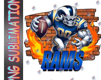 Ram Sublimation PNG | Sport Sublimation PNG | Natychmiastowe pobieranie | Clipart piłkarski | Materiały do rękodzieła | Grafika na koszulkę piłkarską