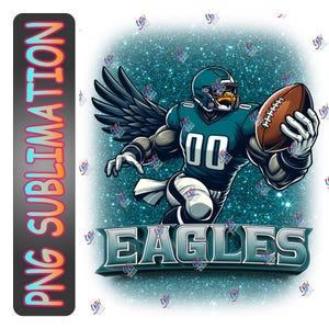 Eagle Sublimation PNG | Sport Sublimation PNG | Instant Download | Football Clipart | Crafting Supply | Football T-shirt Graphic