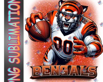 Sublimación de bengala PNG / Sublimación deportiva PNG / Descarga instantánea / Clipart de fútbol / Material para manualidades / Gráfico de camiseta de fútbol