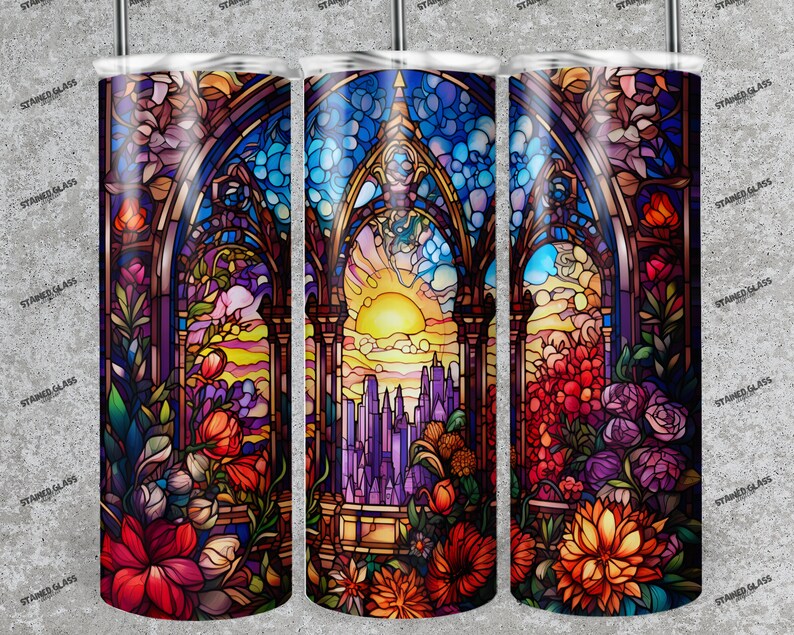 New York City Glass Sublimation Stained Glass Pattern New Etsy