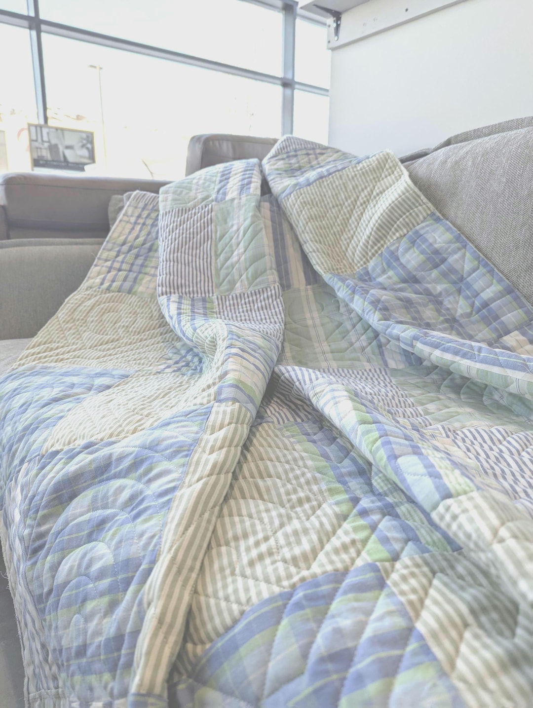 Handmade Woven Plaid Quilt - Etsy