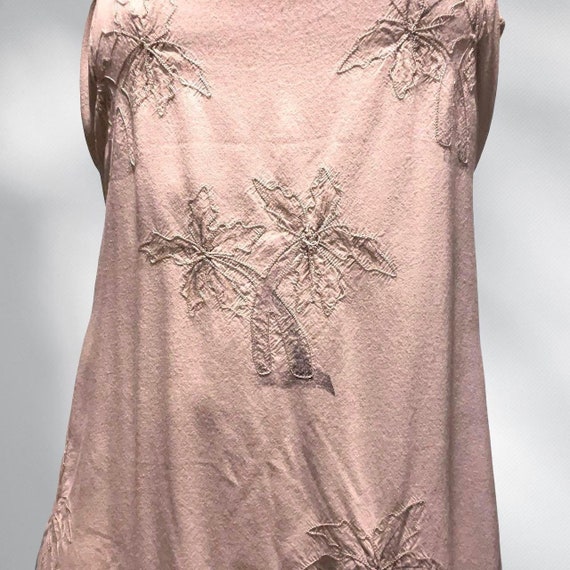 Embroidered Island Print Dress - image 2