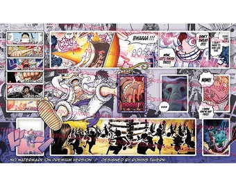 One Piece TCG Luffy Gear 5 Anime Playmat 
