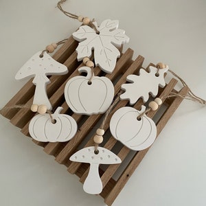 Herbst Anhänger I Kürbis I Blätter I Pilze I Deko I Nordic Design I Skandi Raysin