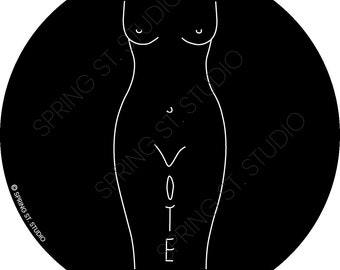 25 calcomanías-ingresos donados a Planned Parenthood-25 calcomanías de COUNT-VOTE para el derecho al aborto Pro Choice 3"x3"