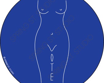 25 pegatinas-ingresos donados a Planned Parenthood-25 pegatinas de COUNT-VOTE para el derecho al aborto Pro Choice 3"x3"