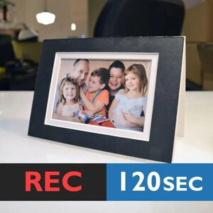 Scheda con foto musicale / Cornice per foto con musica, cornice parlante fai da te / 120 secondi