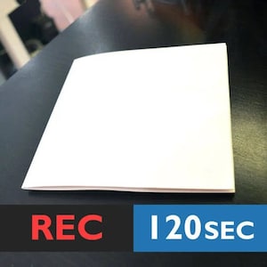Carte de voeux vierge avec musique | Carte de voeux unique, Carte de voeux blanche, Carte de voeux avec musique | 6" x 6" | 120 secondes