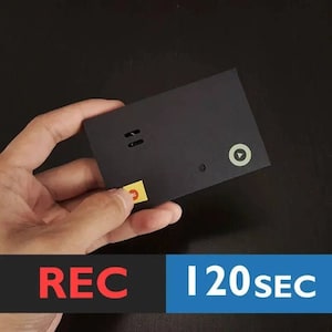 Witziger Magnet mit Sound | Dekorativer Magnet mit Druckknopf Soundmodul, Klangmagnet | 120 Sekunden Schwarz