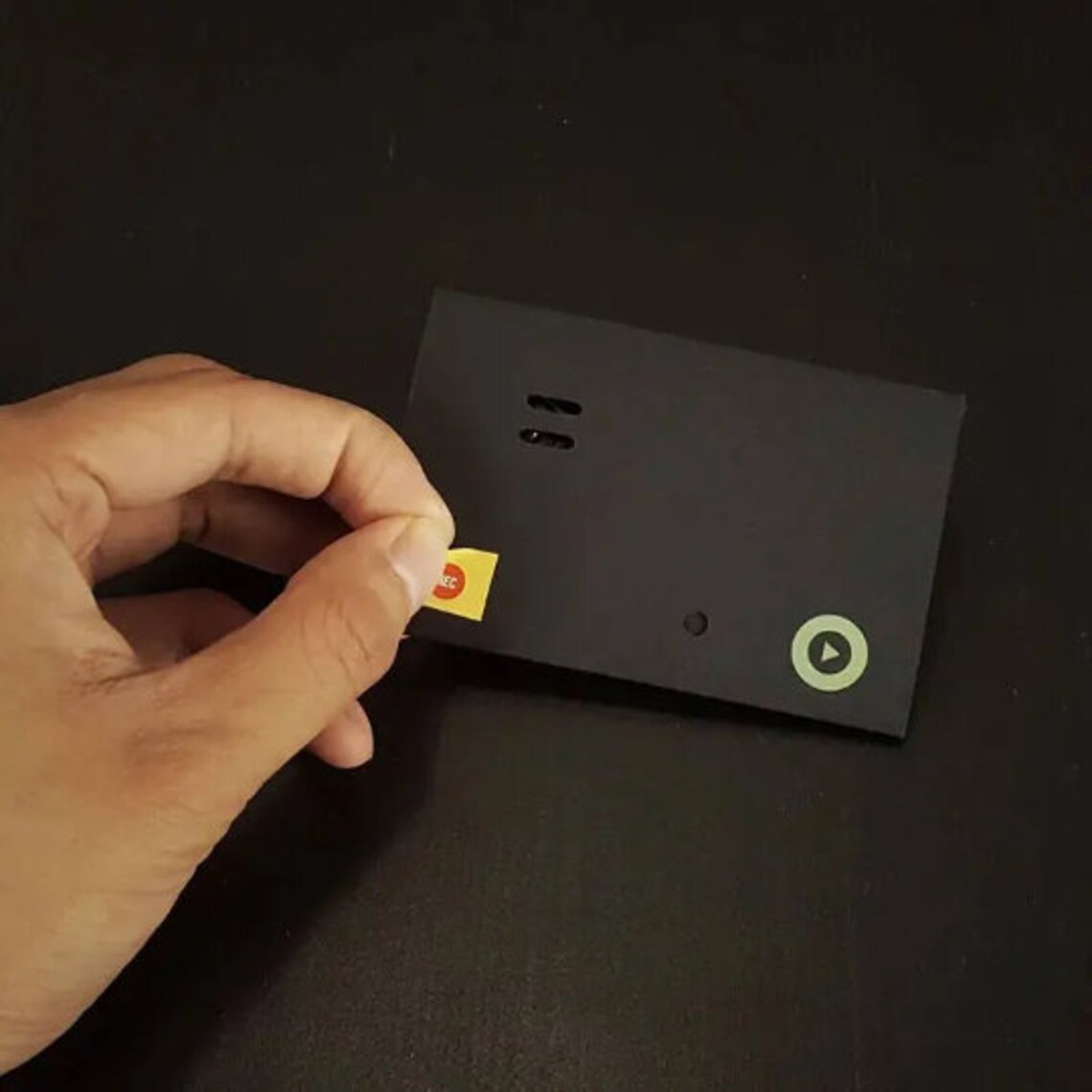 Push Button Sound Module Black Paper Stock Cover Black Sound Tag Stick ...