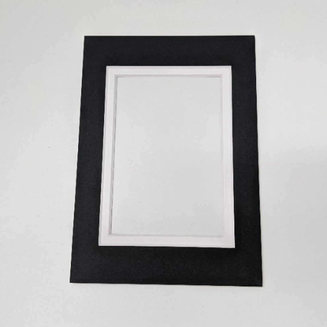 Picture Frame Photo Double Mat, 5x7 Inches Bevel Cut, Picture Frame Mat