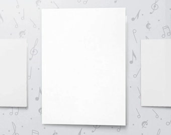 Recordable Musical Card Large Size | Singing Card, Audio Greeting Card, Voice Recording Greeting Cards | 8&quot; x 11&quot; | 10 Seconds