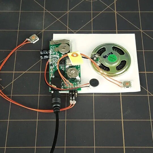 120s W LINE IN Port PUSH BUTTON Record Device Voice Module Music Box