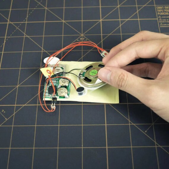 Module Enregistrement Sonore 4 Minutes - DIY Cartes Musicales, Cadeaux - Haut-Parleur Intégré - Pile AAA