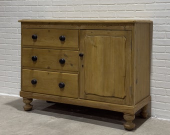 English pine antique sideboard