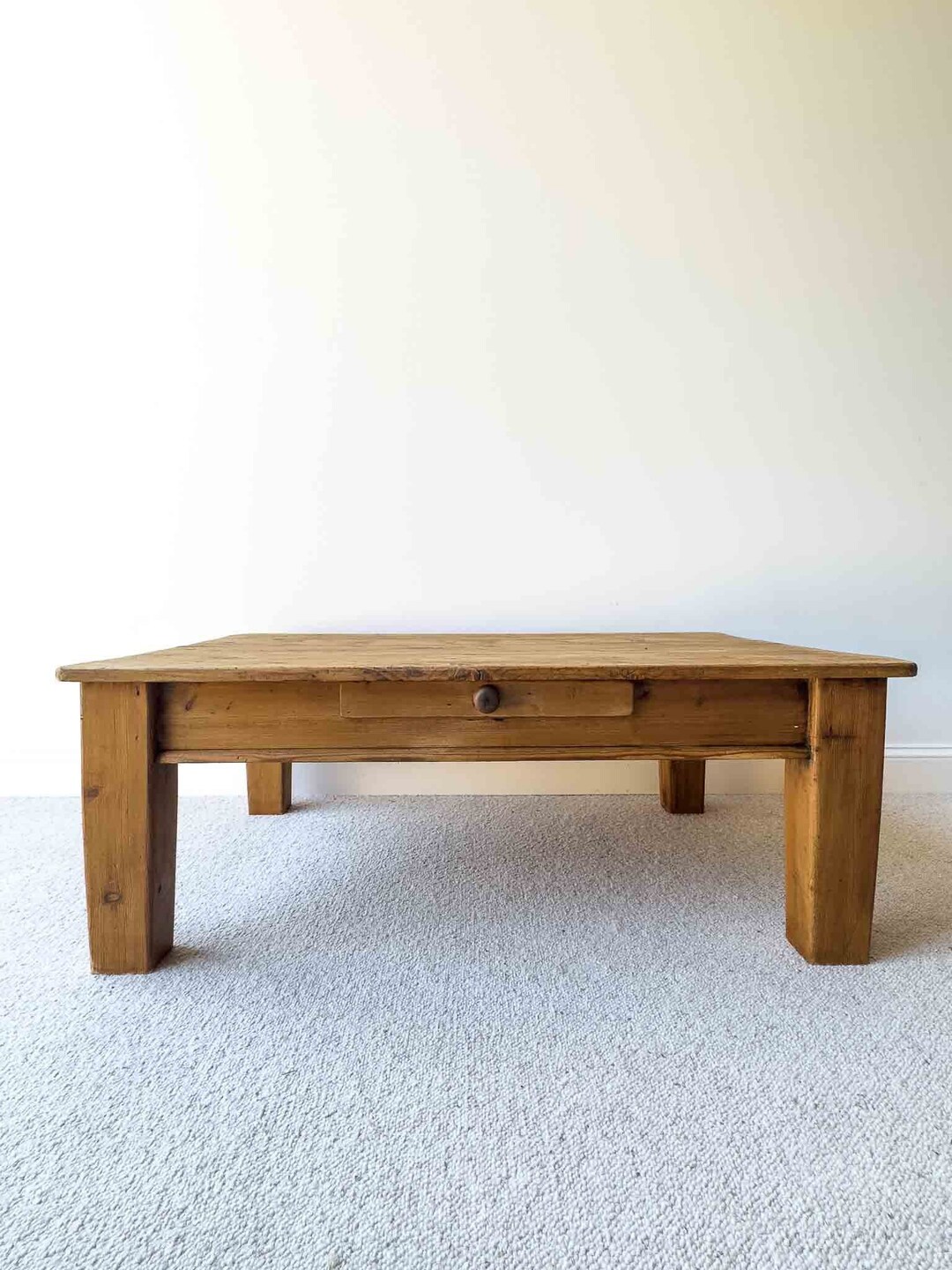 Antique Pine Coffee Table Etsy