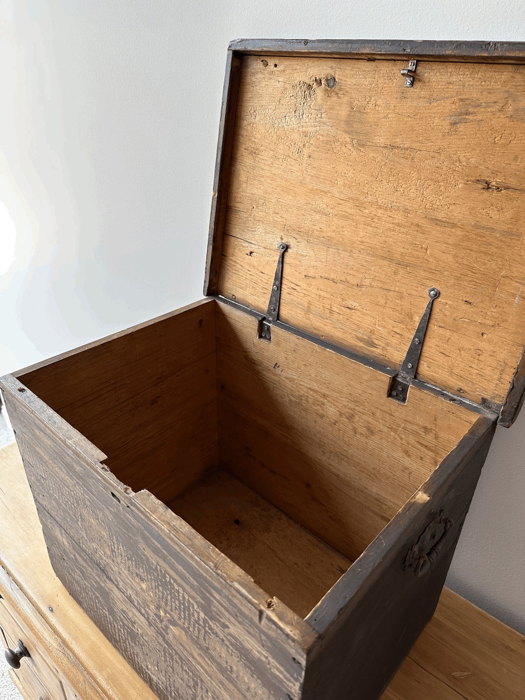 Antique Pine Box Etsy