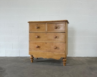 Victorian Pine 2 over 2 Chest of Drawers