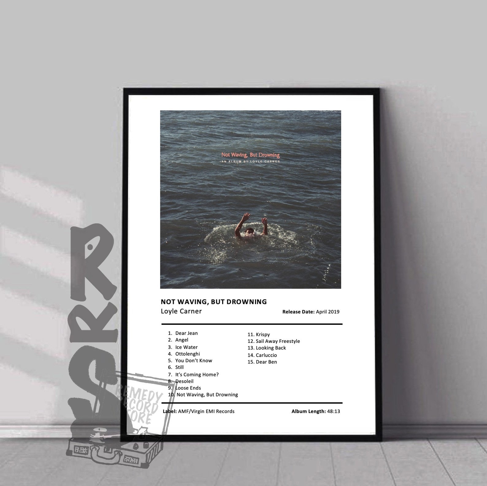 Carner Waving but Drowning Album Cover - Etsy