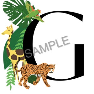 Jungle Alphabet Print / Digital Print