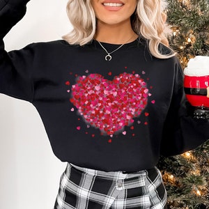 Hearts Valentines Day Shirt,Valentines Day Shirts For Women,Cheetah Valentine, 3D Heart Shirt,Cute Valentine Shirt,Valentines Day Gift