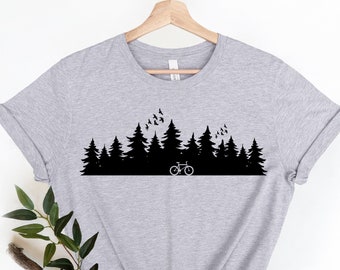 Mountain Bike, Bike Gift, Bike Shirt, Bicycle tshirt, Bike t-shirt, Cycling, biking shirt, Bicycle Clothing, Softstyle Unisex Shirt