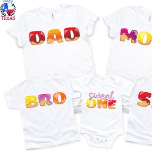 Family Ice Cream Birthday Shirts, Mom Dad Bro Sis Family Ice Cream Birthday Shirts, Sweet One Shirt,  Ice Cream Mom Tee