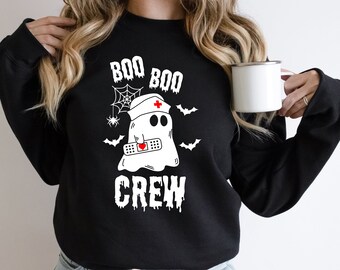 Boo Shirt, Boo Crew Shirt, Halloween Shirt,Halloween Nurse Shirts, Funny Halloween Shirts, Cute Nurse Shirt, Boo Boo Crew Sweatshirt