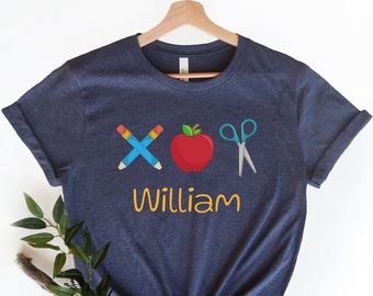 Boys back to school shirt, personalized back to school shirt for boys, kindergarten first day of school, boys prek shirt