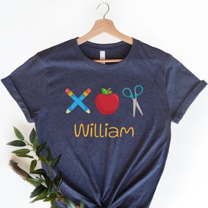 Boys back to school shirt, personalized back to school shirt for boys, kindergarten first day of school, boys prek shirt