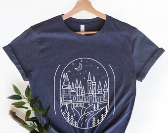 Vacation Shirt, Castle Shirt,Vacation Gift Tee, Nerd Shirt, Gift for Nerd, Book Worm Shirt, Wizard Shirt, Fantasy Shirt, Wizard School Shirt