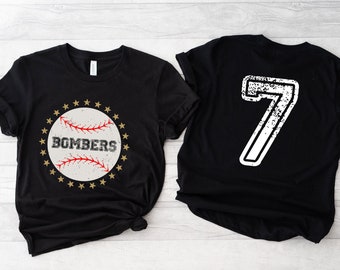 Baseball T-shirt, Custom Baseball Team Name and Numbers Shirts, Baseball Boy Shirt, Baseball Mom shirt, Personalized Baseball Shirt